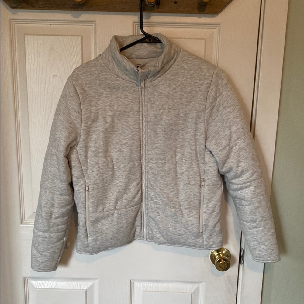 Gray zip up Jacket